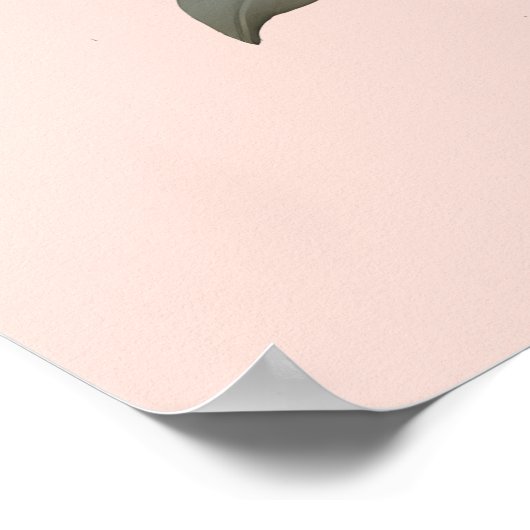 HELLO SPRING VINTAGE BLUME POSTER (Ecke)