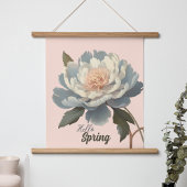 HELLO SPRING VINTAGE BLUME POSTER