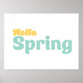 Hello Spring Wall Art Poster (Vorne)