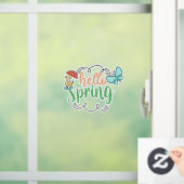 Hello Spring Window Fensteraufkleber (Zuhause)