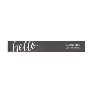 Hello Stationery Wraparound Return Address Label