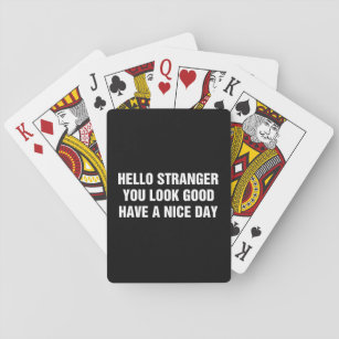 Hello Stranger Kind Worte an Fremde 77 Spielkarten