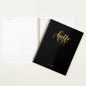 Hello Stylish Black & Gold Calligraphy Script Planer (Anzeige)