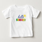 "hello summer" baby t-shirt (Vorderseite)