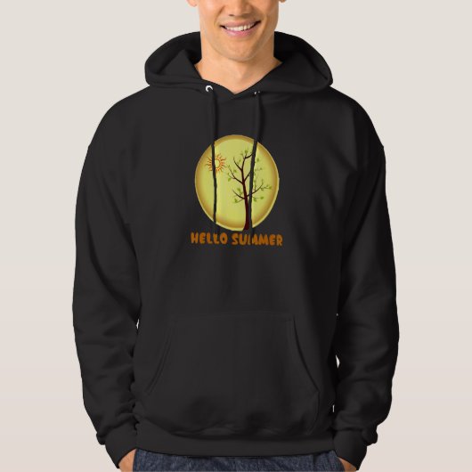 Hello Summer Beach Day Essential Hoodie (Vorderseite)