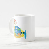 Hello Summer Beach Sand Castle Kaffeetasse (Vorderseite Links)