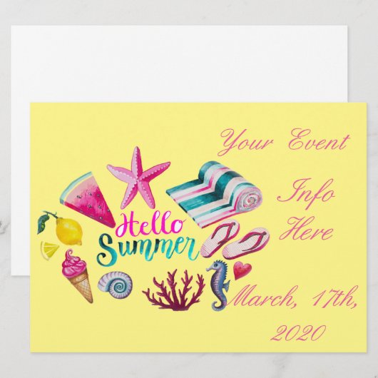 Hello Summer Beach Thunder Cove (Vorne/Hinten)