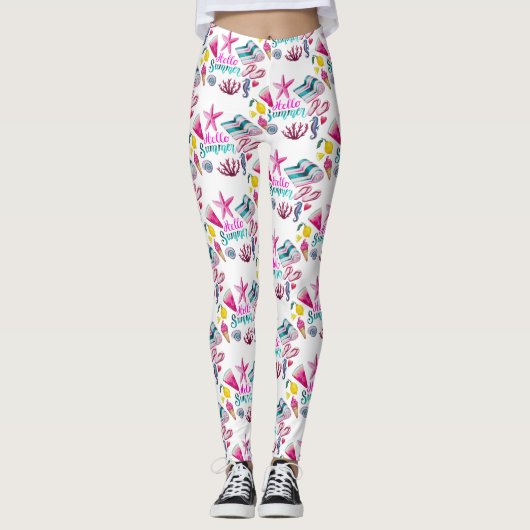 Hello Summer Beach Thunder Cove Leggings (Vorderseite)