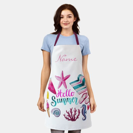 Hello Summer Beach Thunder Cove Schürze (Getragen)