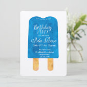 Hello Summer Birthday Party Einladung (Stehend Vorderseite)