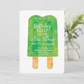 Hello Summer Birthday Party Einladung (Stehend Vorderseite)
