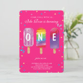 Hello Summer Birthday Party Einladung (Stehend Vorderseite)