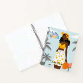 Hello Summer Black Woman Spiral Notebook Notizblock (Innenseite)