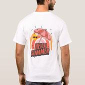 Hello Summer – Bright & Fun Design T-Shirt (Rückseite)