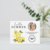 Hello Summer Business Realty Lemonade Farm Postkarte (Stehend Vorderseite)
