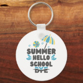 Hello Summer Bye School Acrylic Keychain Schlüsselanhänger (Rückseite)