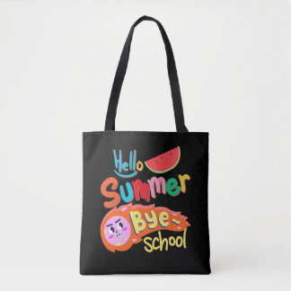 Hello Summer Bye School Tote Bag Art Tasche