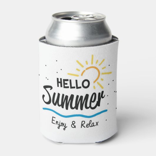Hello Summer Can Cooler Dosenkühler (Kanne Vorderseite)