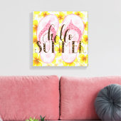 Hello Summer Canvas Print Leinwanddruck (Insitu (Wohnzimmer))