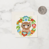 Hello Summer Cat Mitteilungskarte (Vorderseite/Rückseite Beispiel)