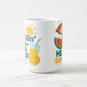 Hello Summer – Chillin’ the Sun Sticker for Mugs Kaffeetasse (Mittel)