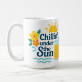 Hello Summer – Chillin’ the Sun Sticker for Mugs Kaffeetasse (Links)