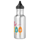 Hello Summer Colorful Popsicle Edelstahlflasche (Rechts)