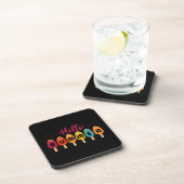 Hello Summer Colorful Popsicle Getränkeuntersetzer (Rechte Seite)