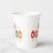 Hello Summer Colorful Popsicle Pappbecher (Rechts)