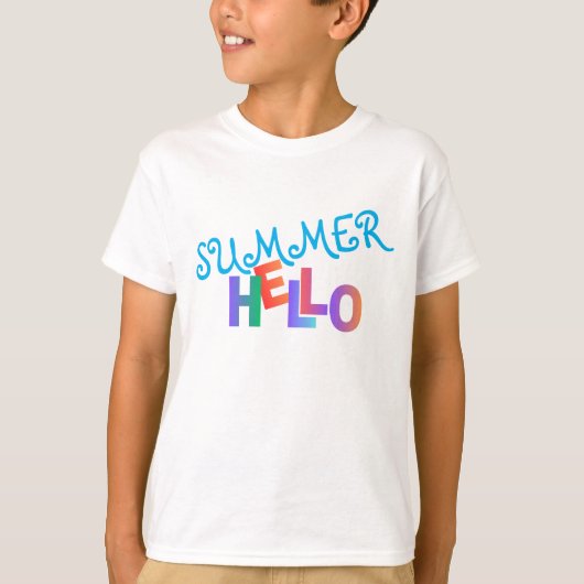 Hello Summer cool T - Shirt (Vorderseite)