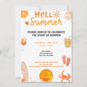 Hello Summer Einladung (Vorderseite)