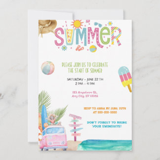 Hello Summer Einladung