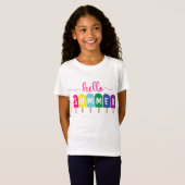 Hello Summer Eis Pop T - Shirt (Vorne ganz)