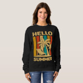 Hello Summer Feeling Tropical Beach Summer Vacatio Sweatshirt (Vorne ganz)