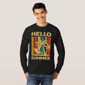 Hello Summer Feeling Tropical Beach Summer Vacatio T-Shirt (Vorne ganz)