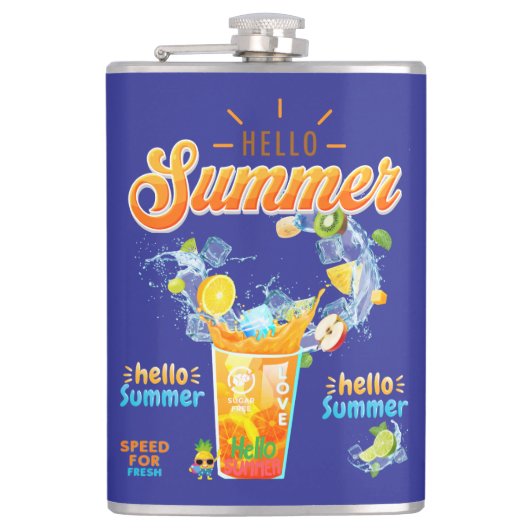 Hello Summer Flachmann (Vorderseite)