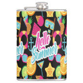 Hello Summer Flask Flachmann (Vorderseite)