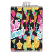 Hello Summer Flask Flachmann (Rückseite)