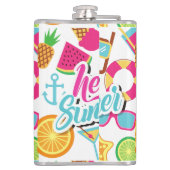 Hello Summer Flask Flachmann (Rückseite)