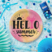 Hello Summer Fun Party Pappteller (Party)