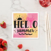 Hello Summer Fun Party Serviette (Beispiel)