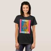 Hello Summer Funny Sloth Animal T-Shirt (Vorne ganz)