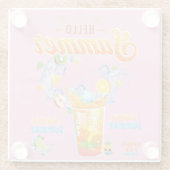 Hello Summer Glasuntersetzer (Rückseite)