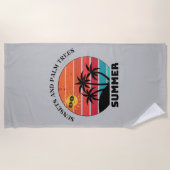 Hello Summer Holiday Beach Party Strandtuch (Vorderseite)
