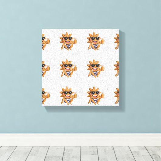 Hello summer  leinwanddruck (Insitu (Holzboden))