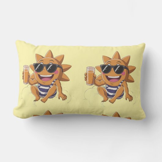 Hello summer  lumbar pillow lendenkissen (Vorderseite)