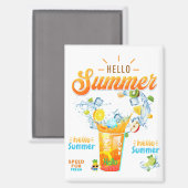 Hello Summer Magnet (Vorderseite/Rückseite)