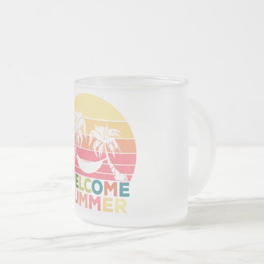 HELLO SUMMER MATTGLASTASSE (VorderseiteRechts)