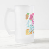 Hello Summer Mattiert Glass Beer Tasse (Links)