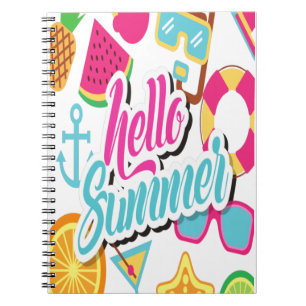 Hello Summer Notebook Notizblock